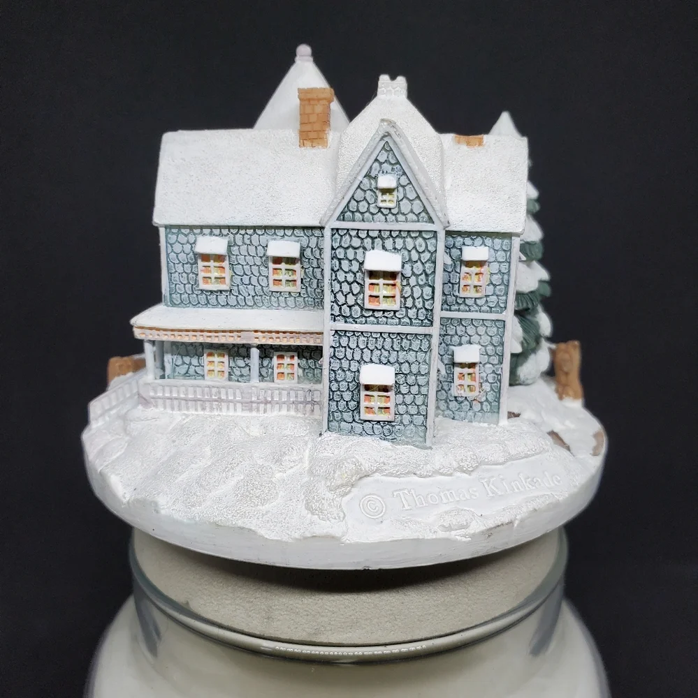 2002 Thomas Kinkade "Holiday Gathering" Candle Topper - Picture 3 of 6